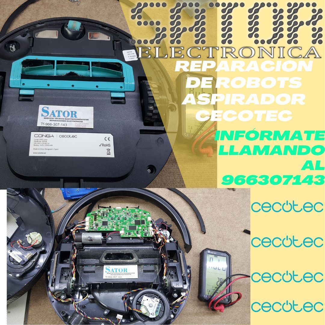 Reparación de robot aspirador Cecotec en Alicante